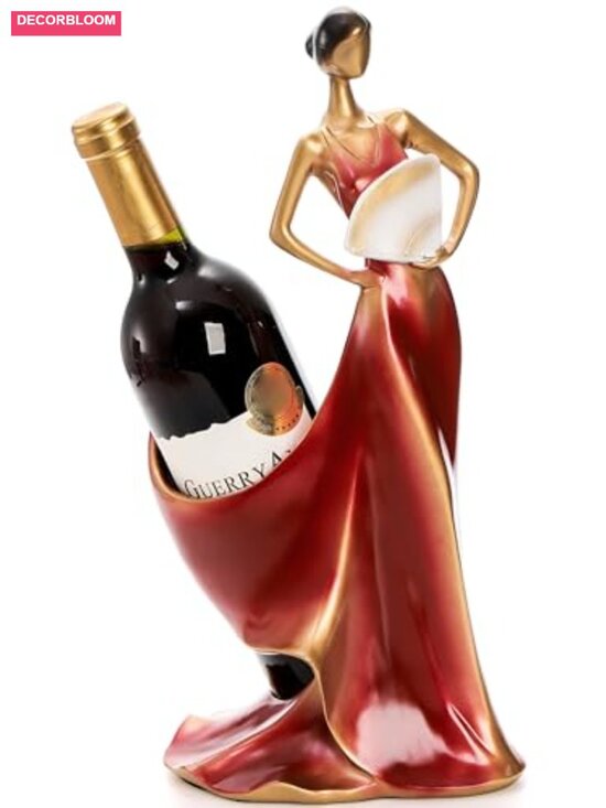 Other - Resin Wine Bottle Holder Lady Statue Wine Rack Stand Kitchen Bar Decor